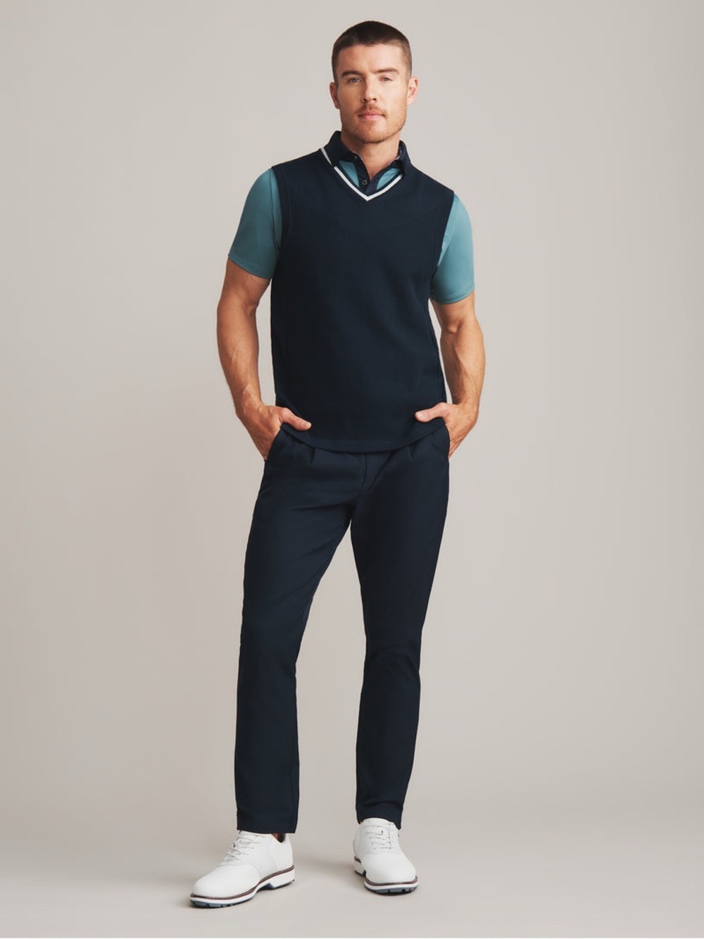 RHONE Golf Tour Trouser True Navy 30x 32L NWT $148